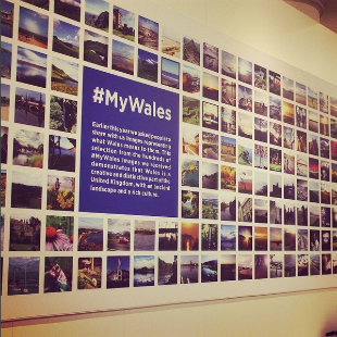 Poster showing photos from the #MyWales Instagram competition.